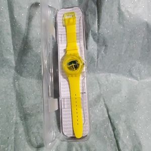 Swatch Yellow Lacquered Watch